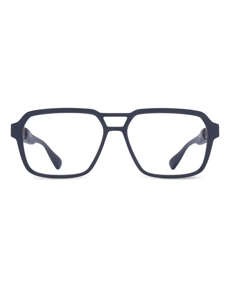 Mykita geometric raider glasses - Blau Blau