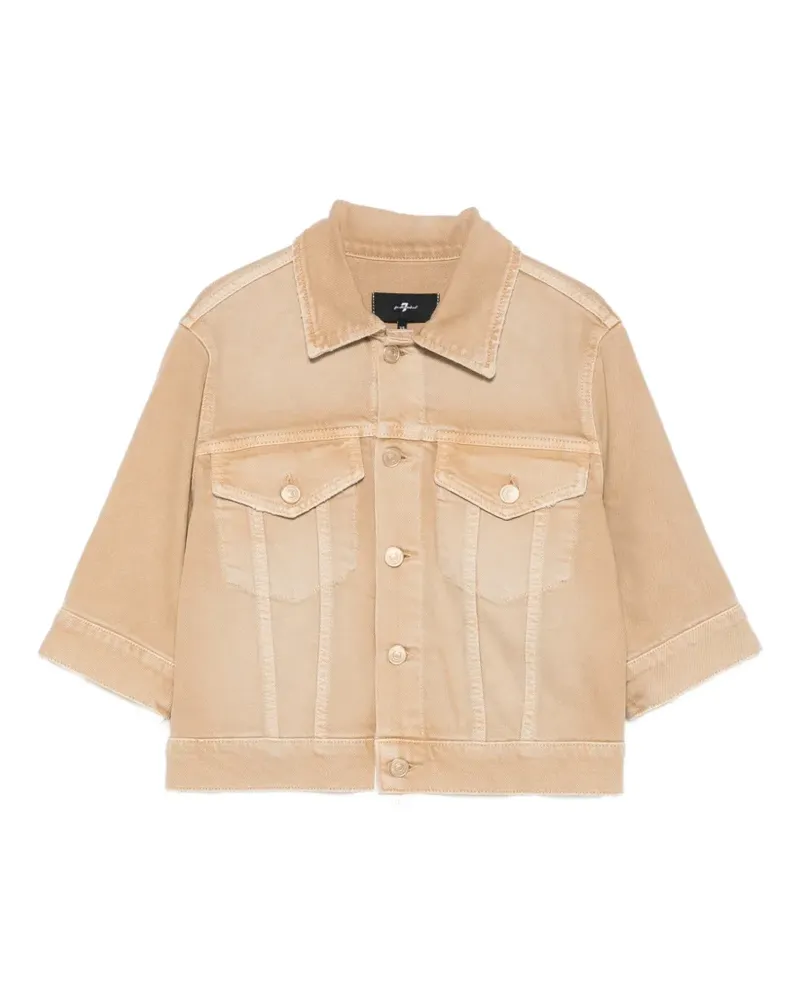 7 for all mankind button-fastening jacket - Nude Nude