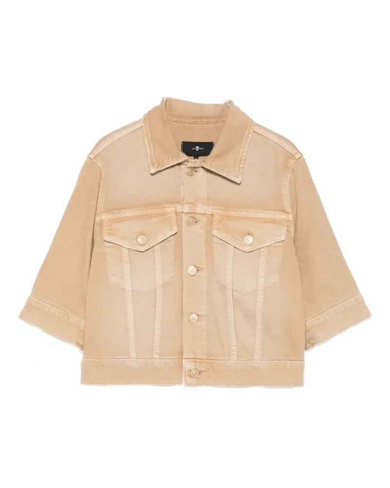 7 for all mankind button-fastening jacket - Nude Nude