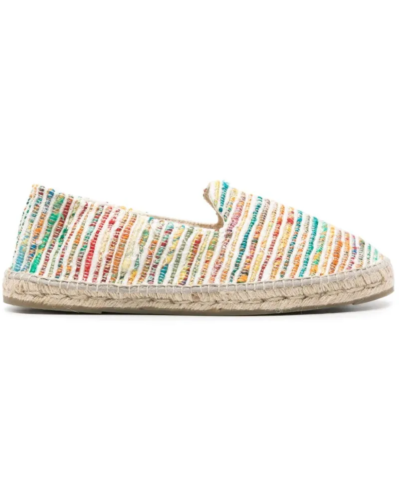 Manebí Yucatán Espadrilles mit Webmuster Grün