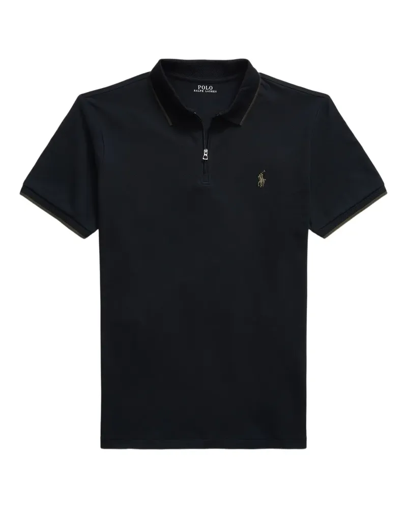Ralph Lauren Poloshirt mit Reißverschluss - Schwarz Schwarz