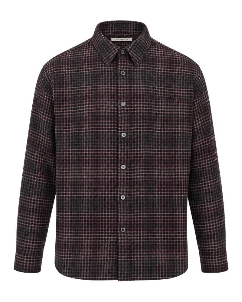 Sunflower check-pattern long-sleeve shirt - Braun Braun