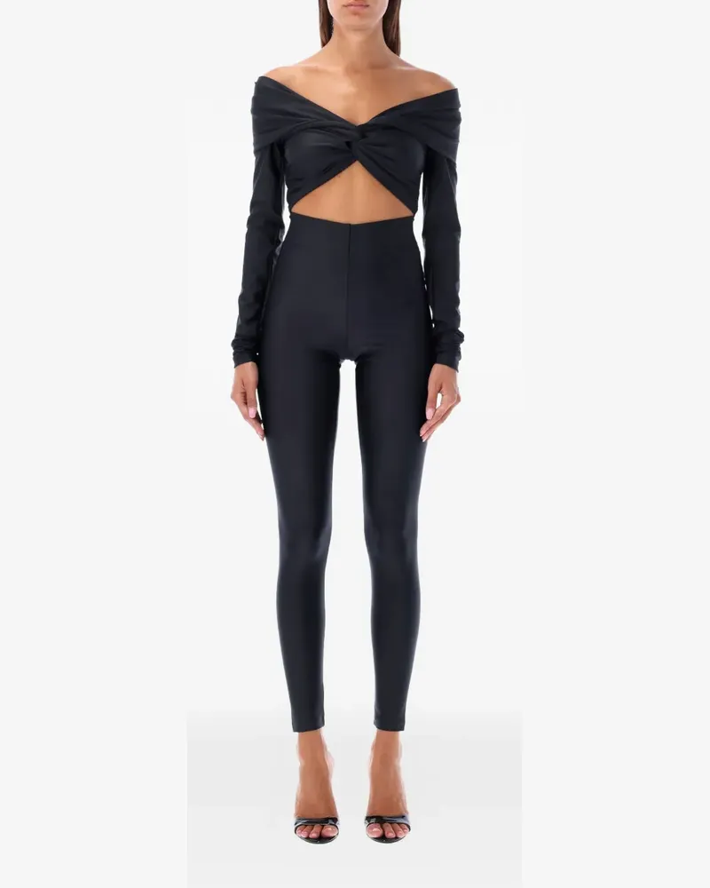 ANDAMANE Kendall off-shoulder jumpsuit - Schwarz Schwarz