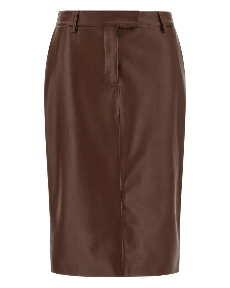 Giuseppe di Morabito leather pencil skirt - Braun Braun