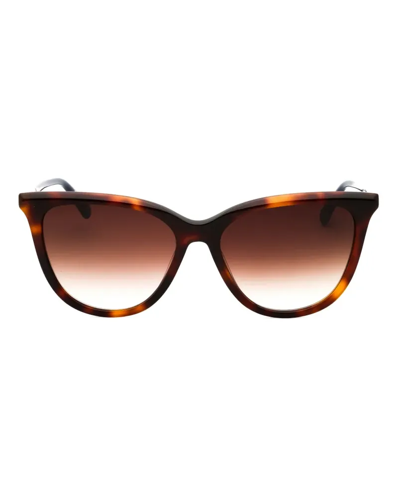 Longchamp tortoiseshell-effect cat-eye sunglasses - Braun Braun