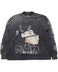 SAINT MXXXXXX x Pluto T-Shirt mit grafischem Print Schwarz