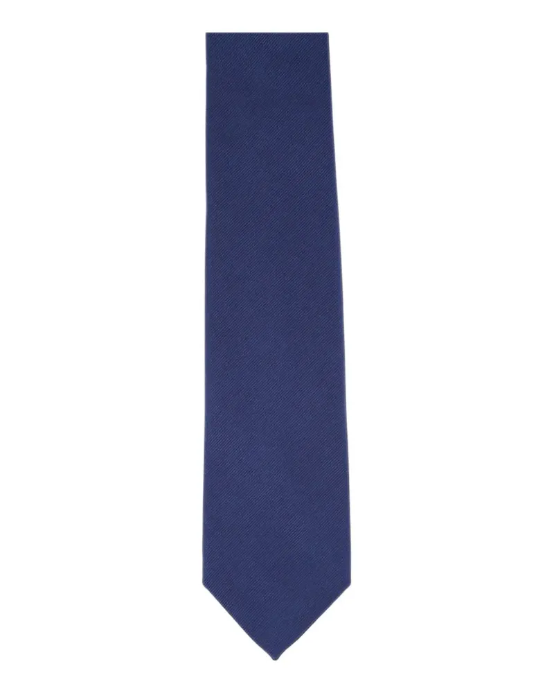 BARBA twill-weave tie - Blau Blau