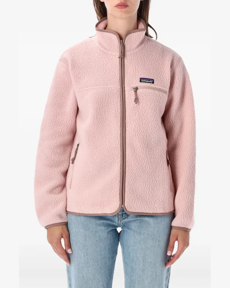 Patagonia Retro Pile Jacke mit Logo - Rosa Rosa