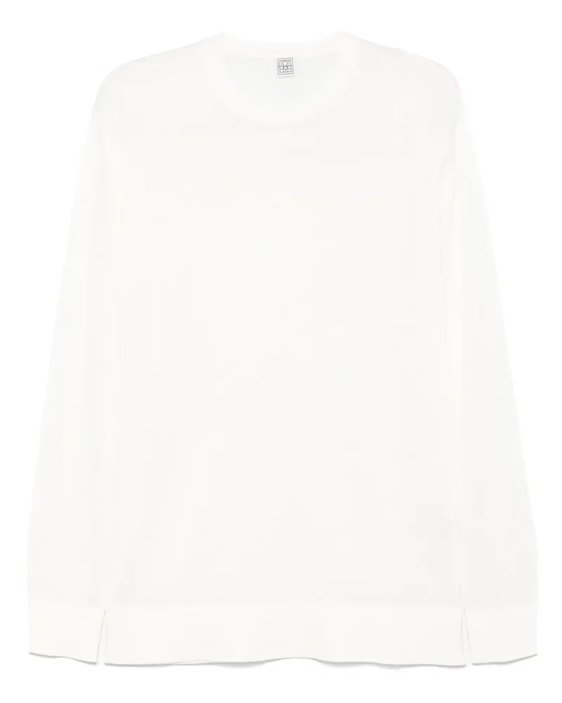 Totême Klassisches Langarmshirt - Weiß Weiß