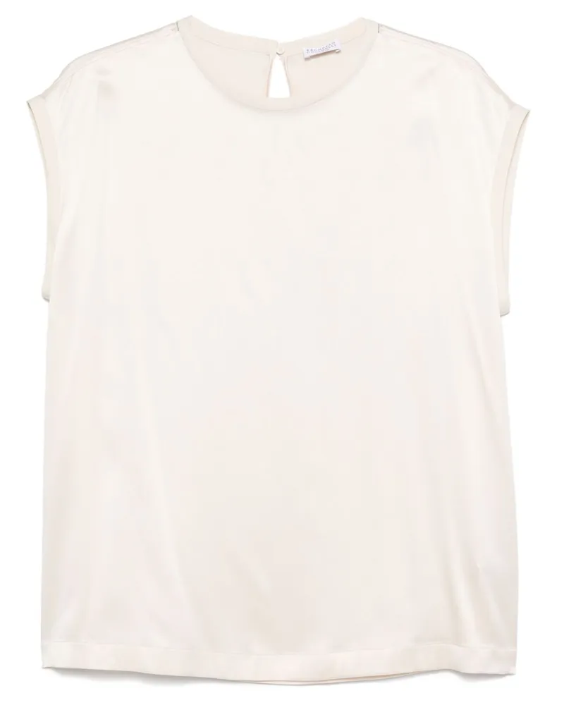 Brunello Cucinelli Monili Oberteil mit Kettendetail - Nude Nude