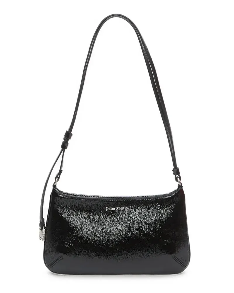 Palm Angels Glänzende Giorgina Schultertasche - Schwarz Schwarz