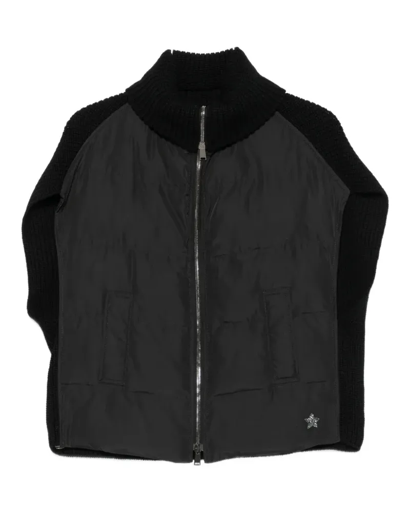 Lorena Antoniazzi quilted panelled vest - Schwarz Schwarz