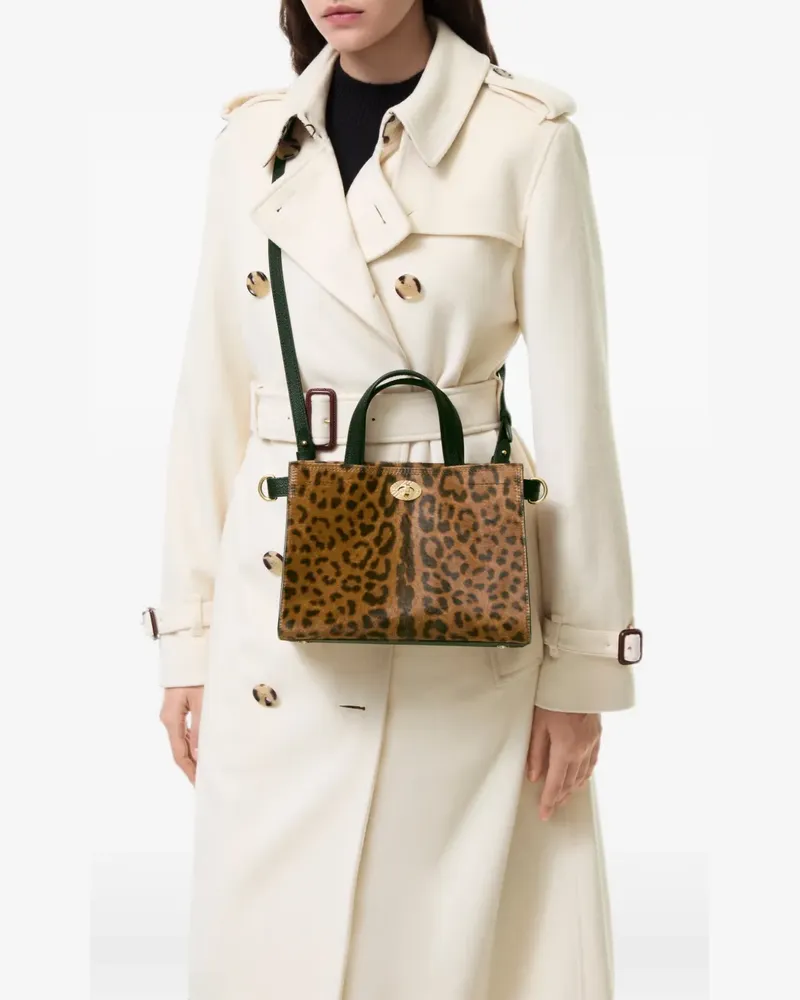 Burberry mini leopard-print Cotswolds tote bag - Braun Braun
