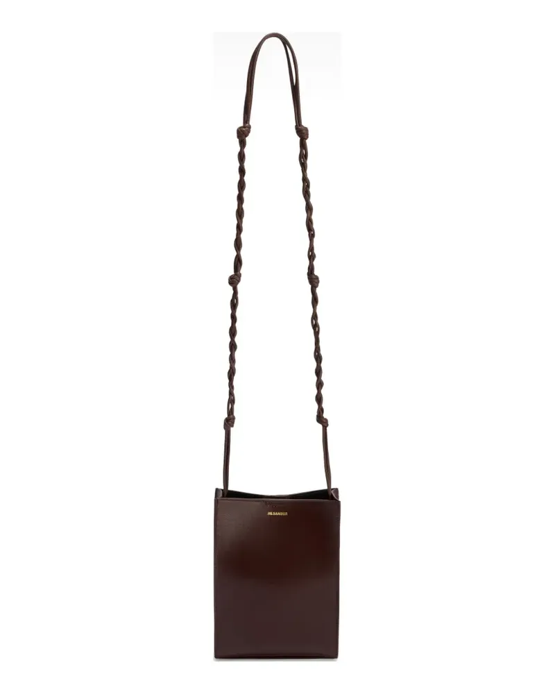 Jil Sander Tangle leather cross body bag - Rot Rot