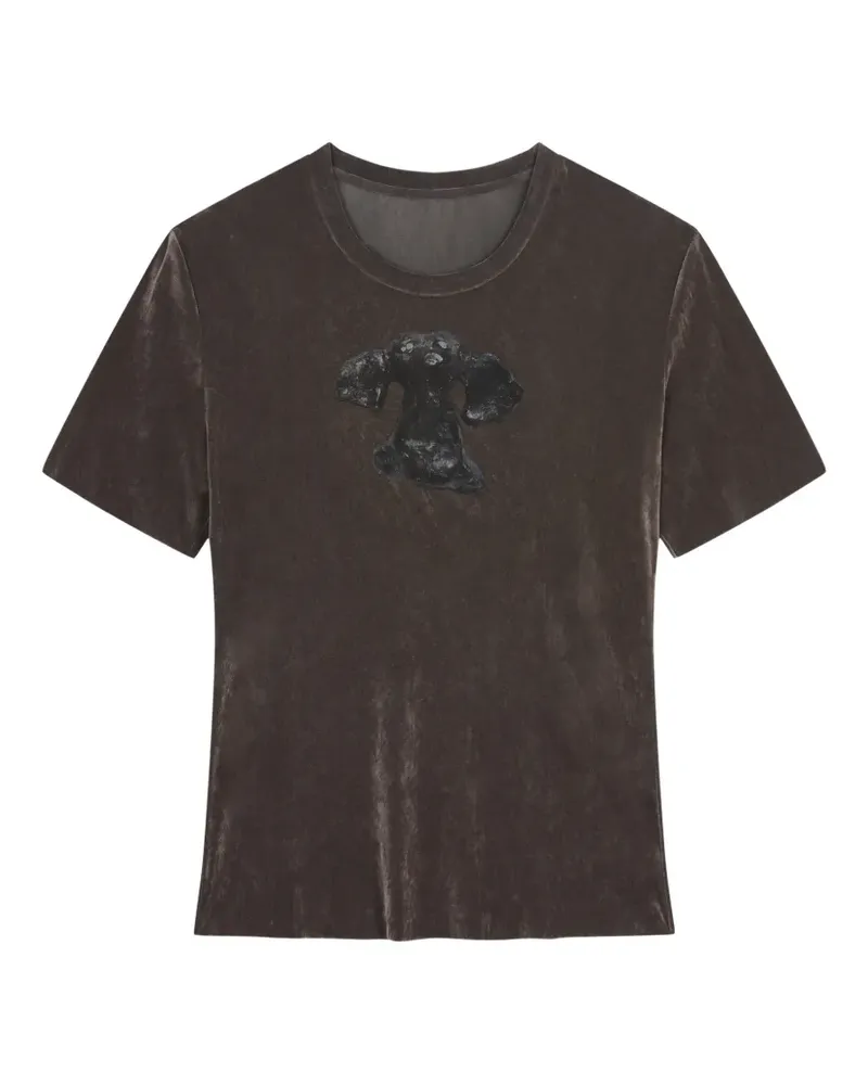 JNBY T-Shirt aus Samt - Grau Grau