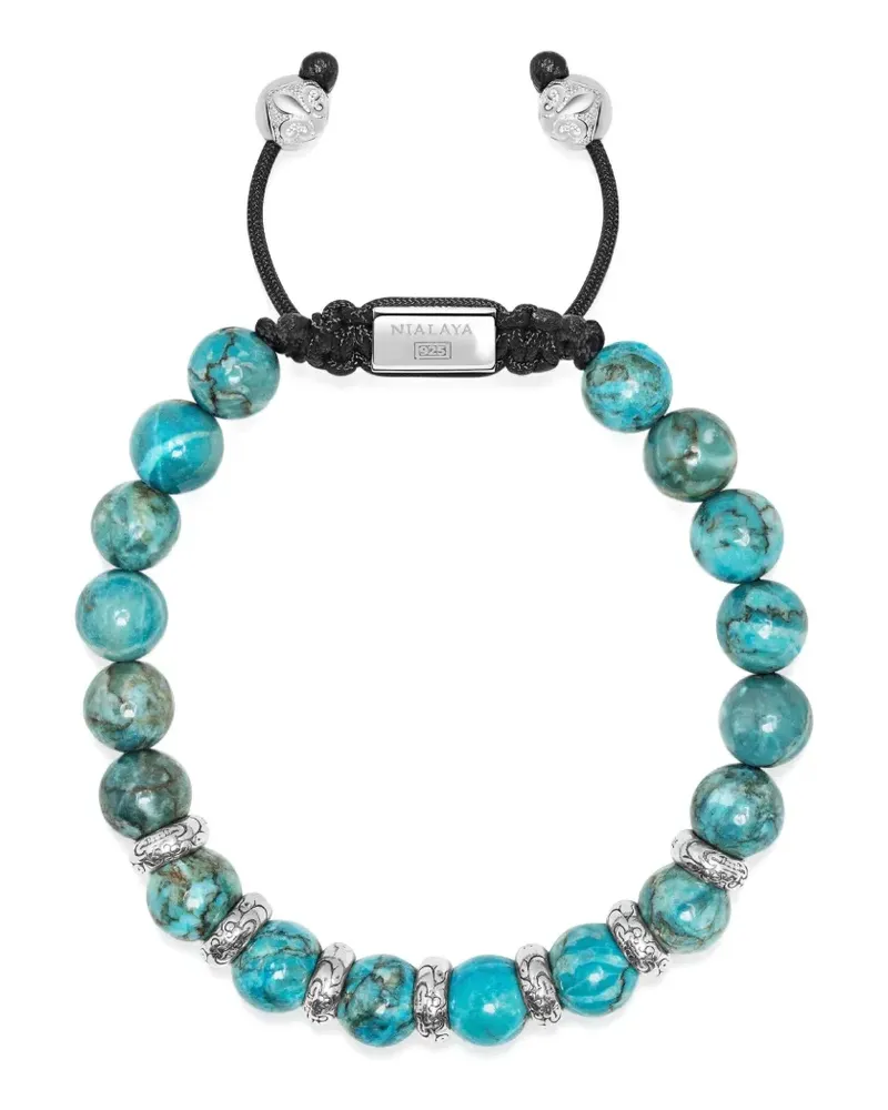 Nialaya Armband mit Perlen - Silber Silber