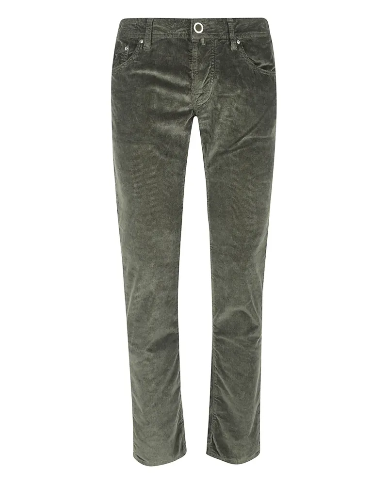 Jacob Cohën Cordhose im Five-Pocket-Design - Grün Grün