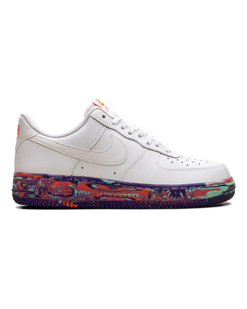 Nike Air Force 1 Low marble-effect sneakers - Weiß Weiß