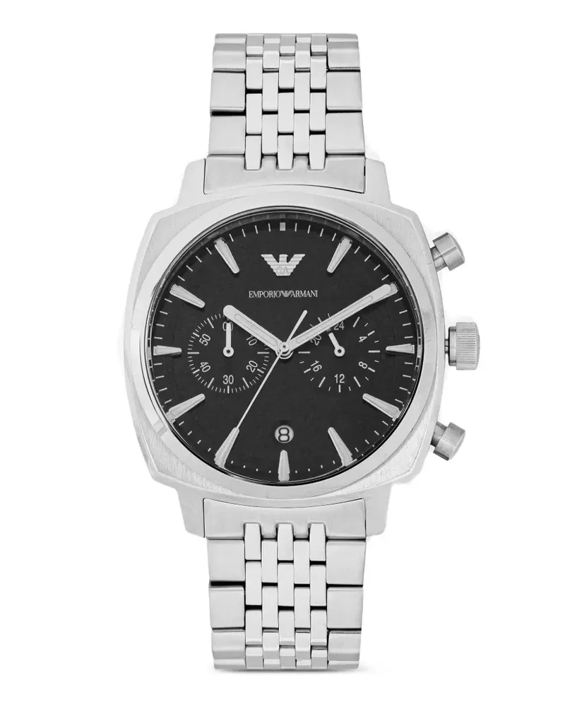 Emporio Armani Armbanduhr mit Logo-Detail 42mm - Schwarz Schwarz