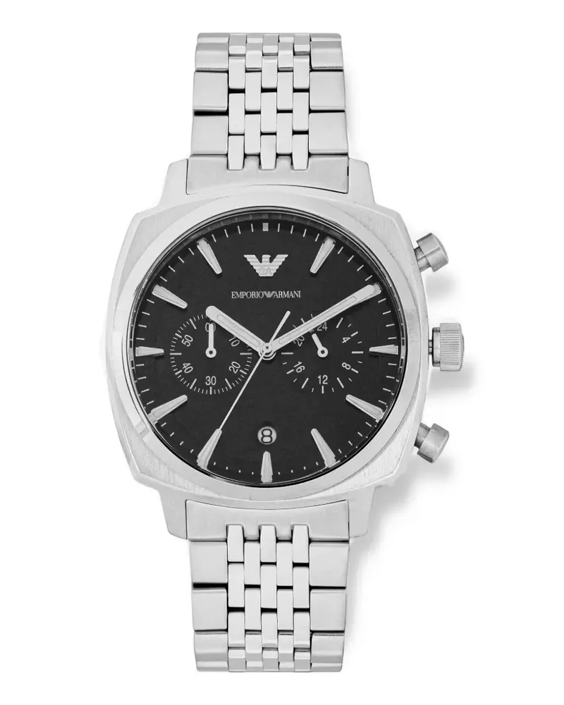 Emporio Armani Armbanduhr mit Logo-Detail 42mm - Schwarz Schwarz