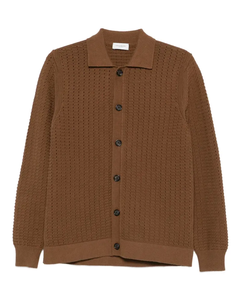 Paolo Pecora Milano button knitted cardigan - Braun Braun