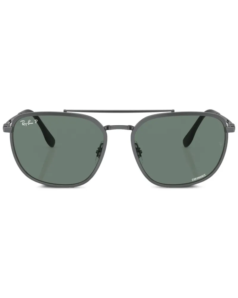 Ray Ban Eckige Chromance Sonnenbrille - Grau Grau