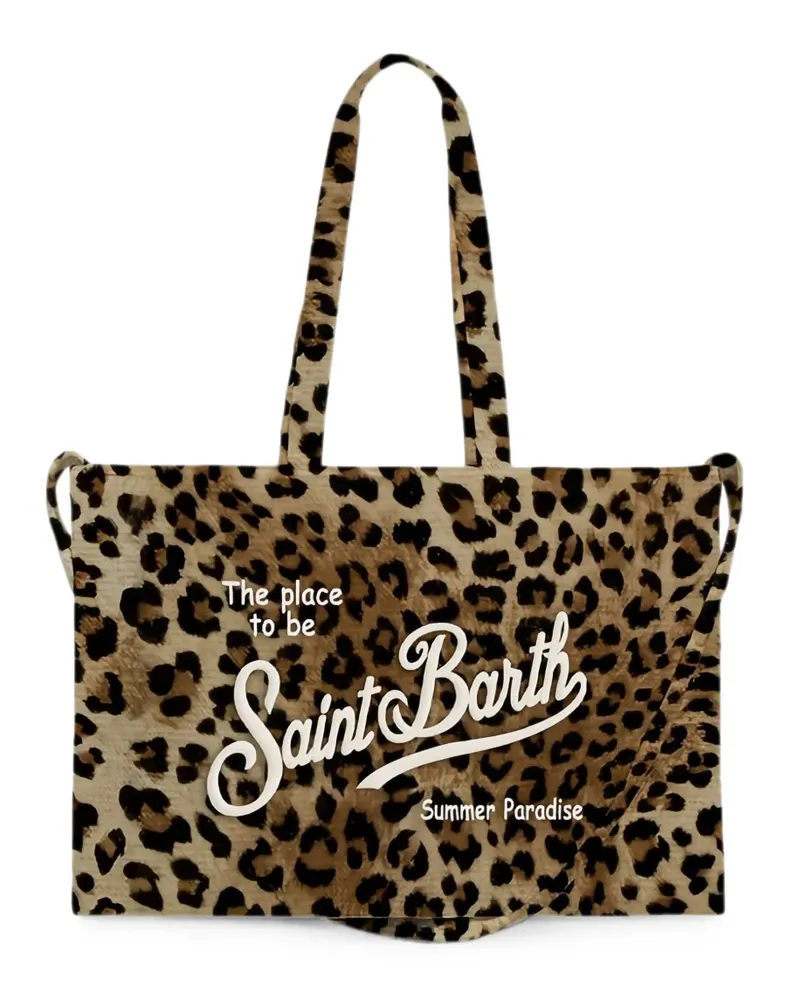 MC2 Saint Barth leopard-print tote bag - Braun Braun