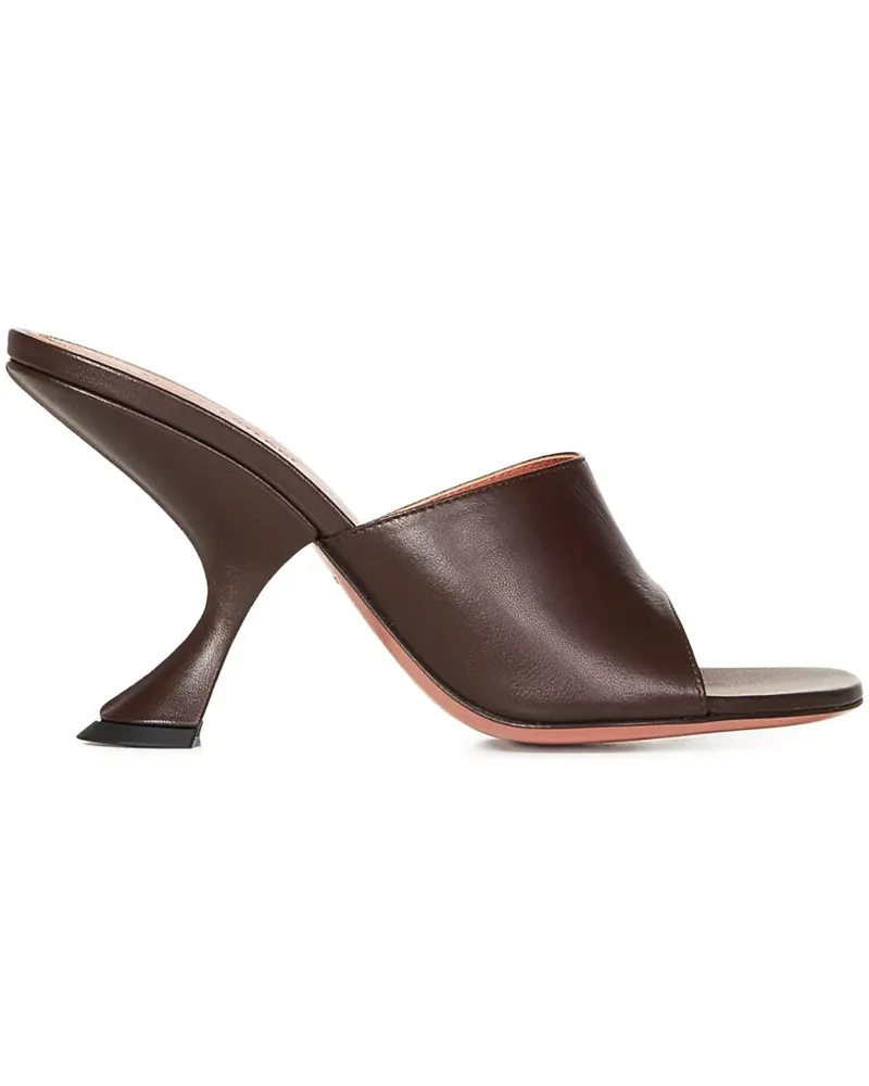Amina Muaddi Zehenfreie Pumps mit Absatz - Braun Braun