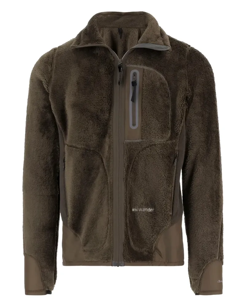 and wander Fleecejacke mit Reißverschluss - Grün Grün