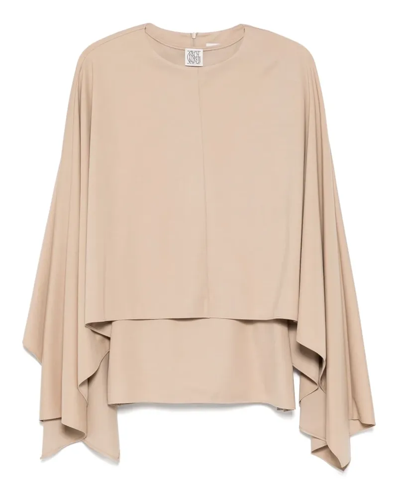 GOEN.J Drapiertes Cape-Tanktop - Nude Nude