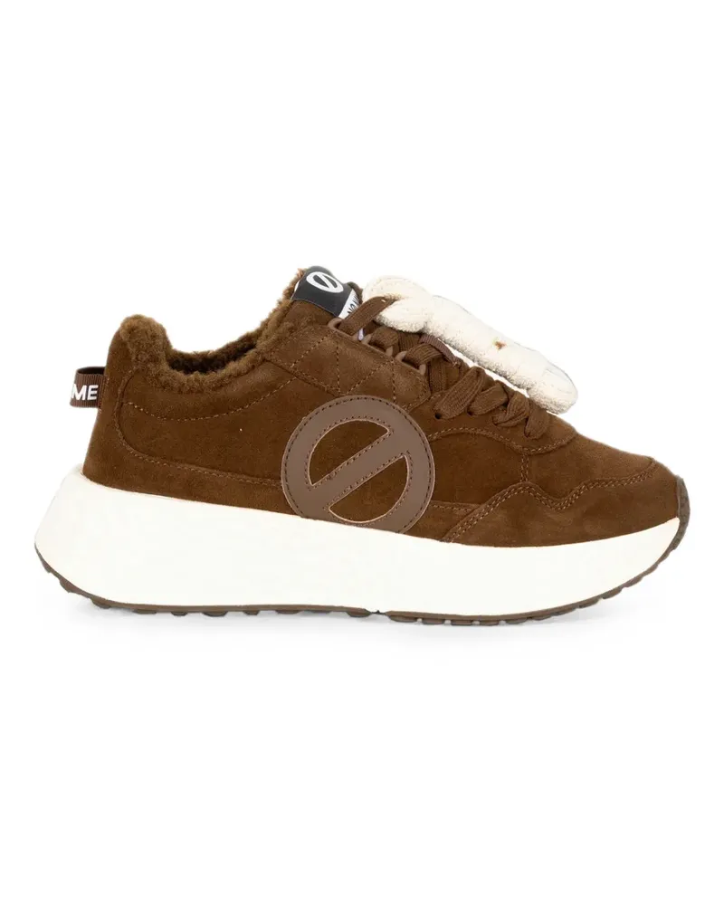 No Name Carter Sneakers aus Wildleder mit Logo-Patch - Braun Braun