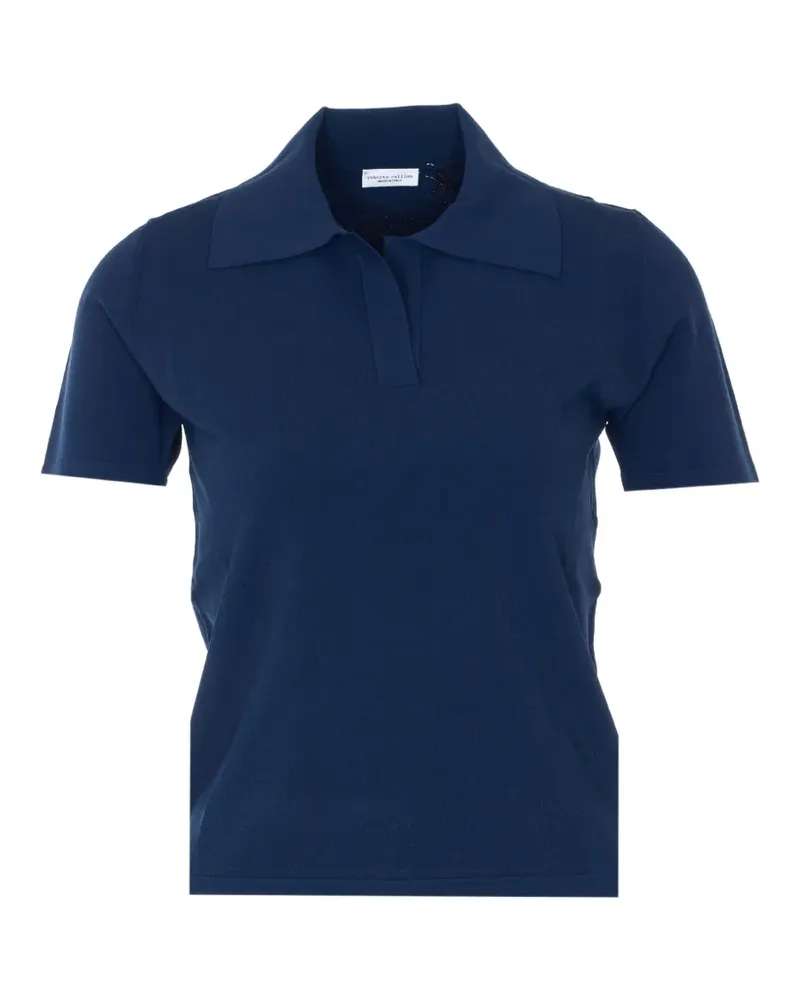 Roberto Collina polo-collar T-shirt - Blau Blau