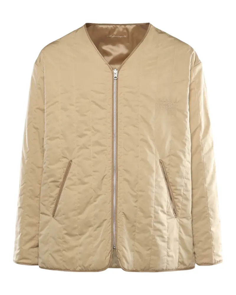 Maison Margiela quilted zip-fastening jacket - Nude Nude