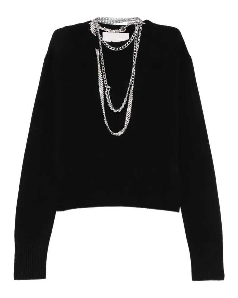 Circus Hotel chain-embellished sweater - Schwarz Schwarz