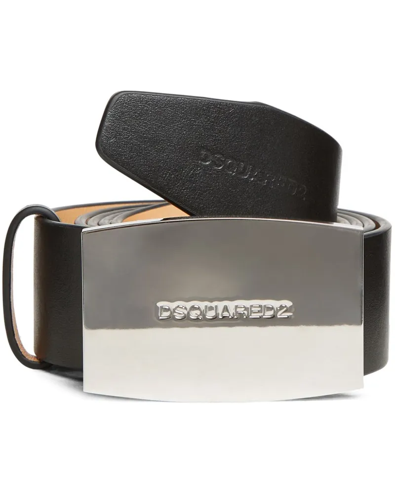 Dsquared2 Ledergürtel mit Logo-Schnalle Schwarz