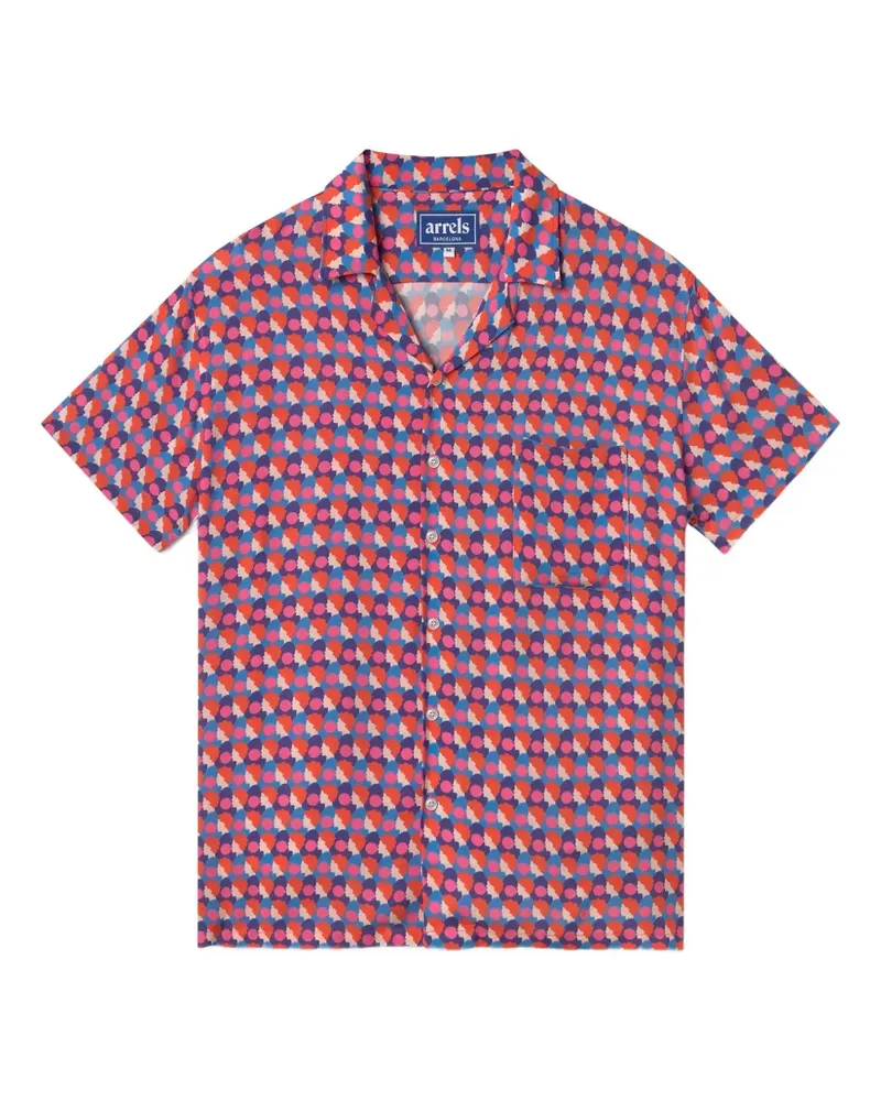 Arrels Barcelona Hemd mit geometrischem Print - Rosa Rosa