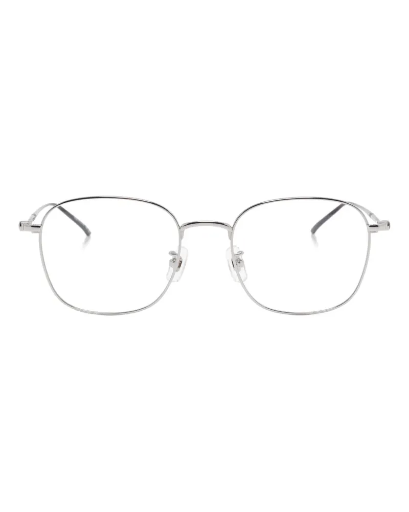 Montblanc Brille mit eckigem Gestell - Silber Silber