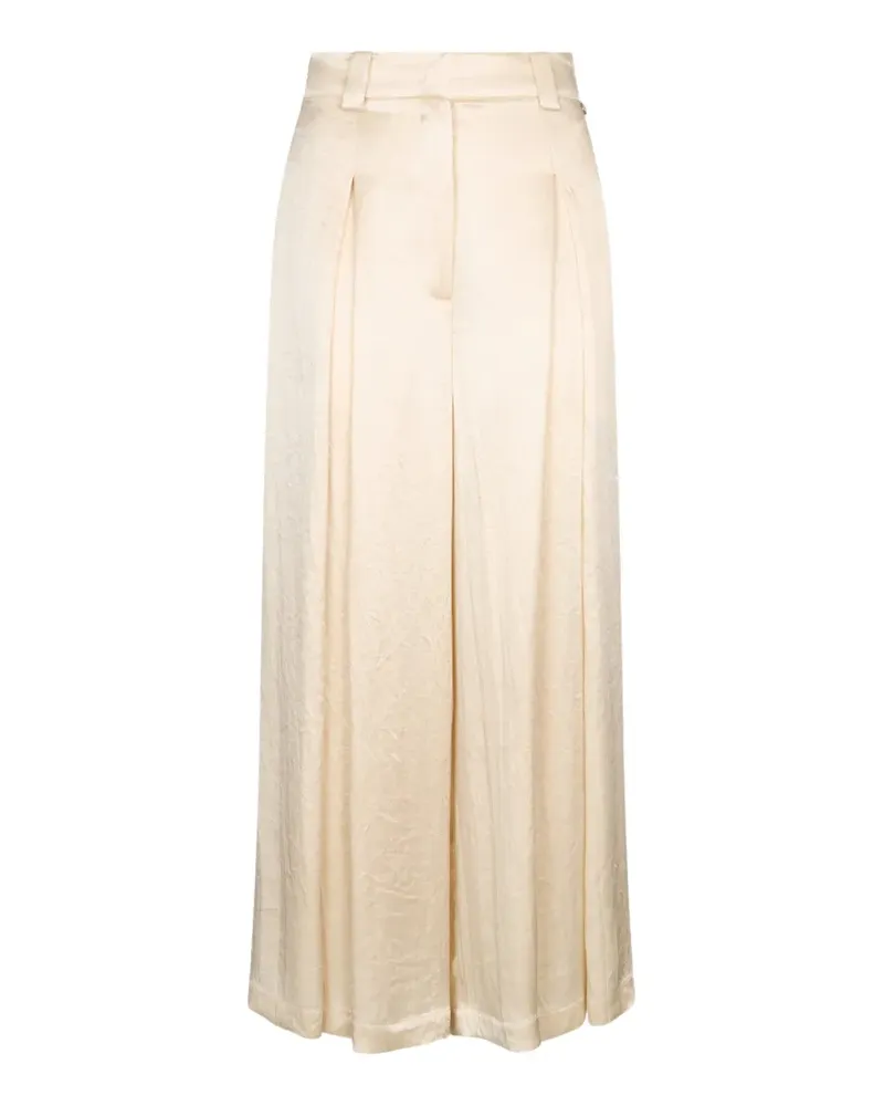 Liu Jo Palazzohose mit Knitteroptik - Nude Nude