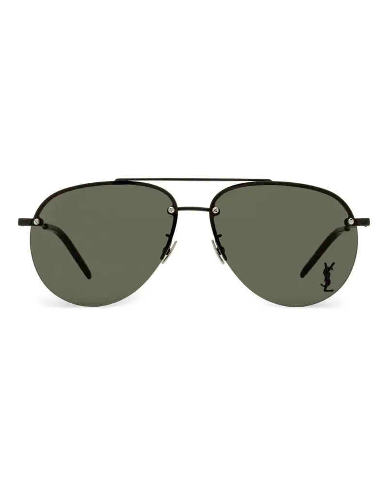 Saint Laurent Rahmenlose 11/F M Classic Pilotenbrille - Schwarz Schwarz