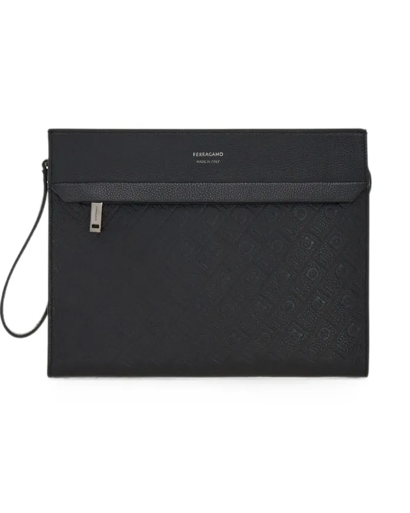 Ferragamo Monogram pouch - Schwarz Schwarz