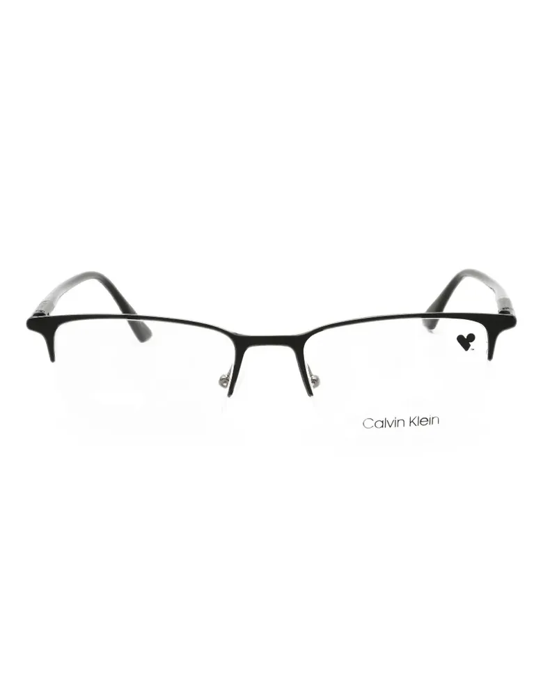 Calvin Klein rectangle-frame glasses - Schwarz Schwarz