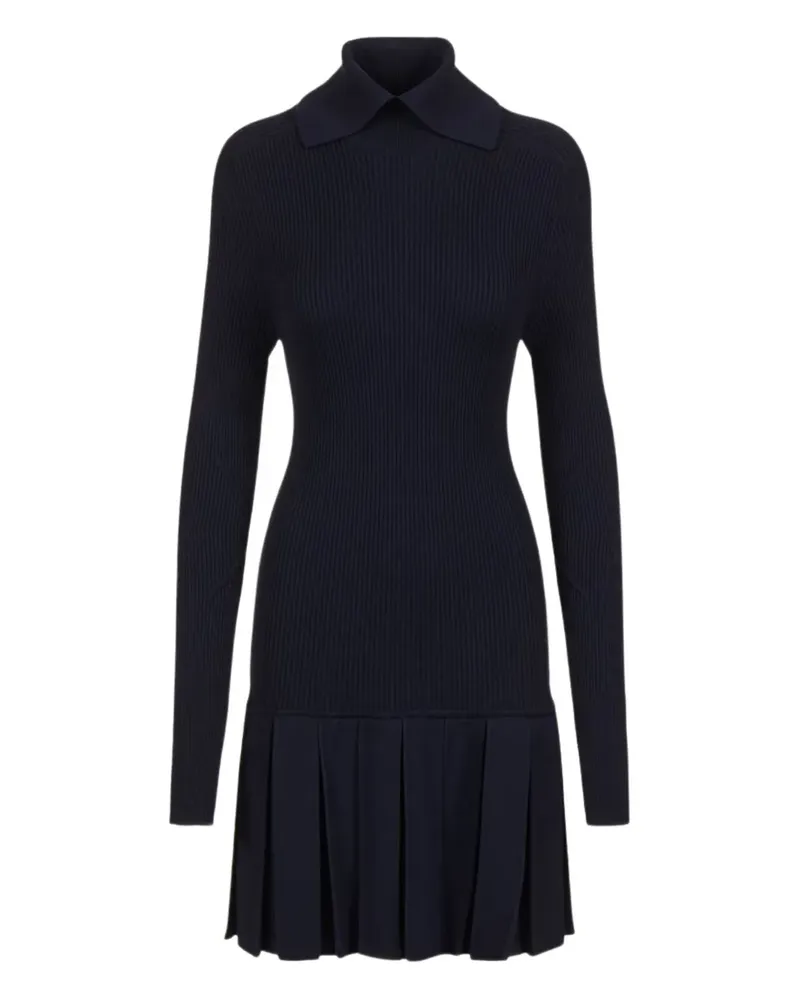 Iceberg Plissiertes Minikleid mit Kragen - Blau Blau