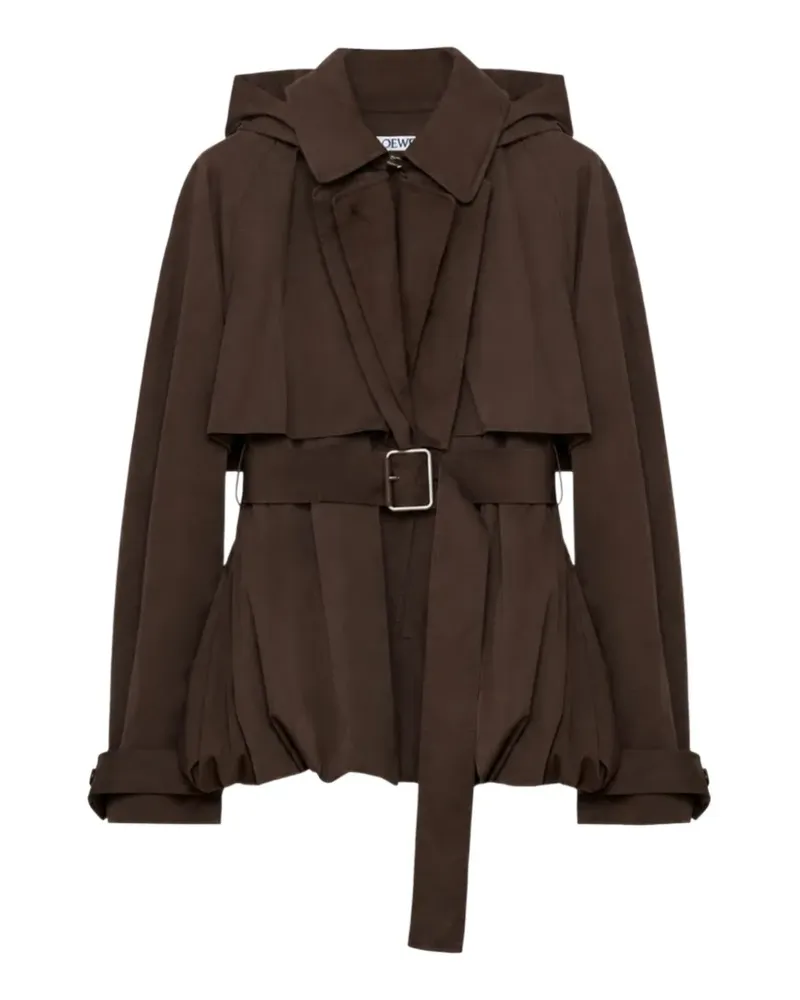 Loewe Jacke aus Seide und Baumwolle - Braun Braun