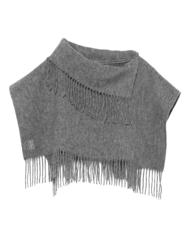 By Malene Birger Schal mit Fransensaum - Grau Grau