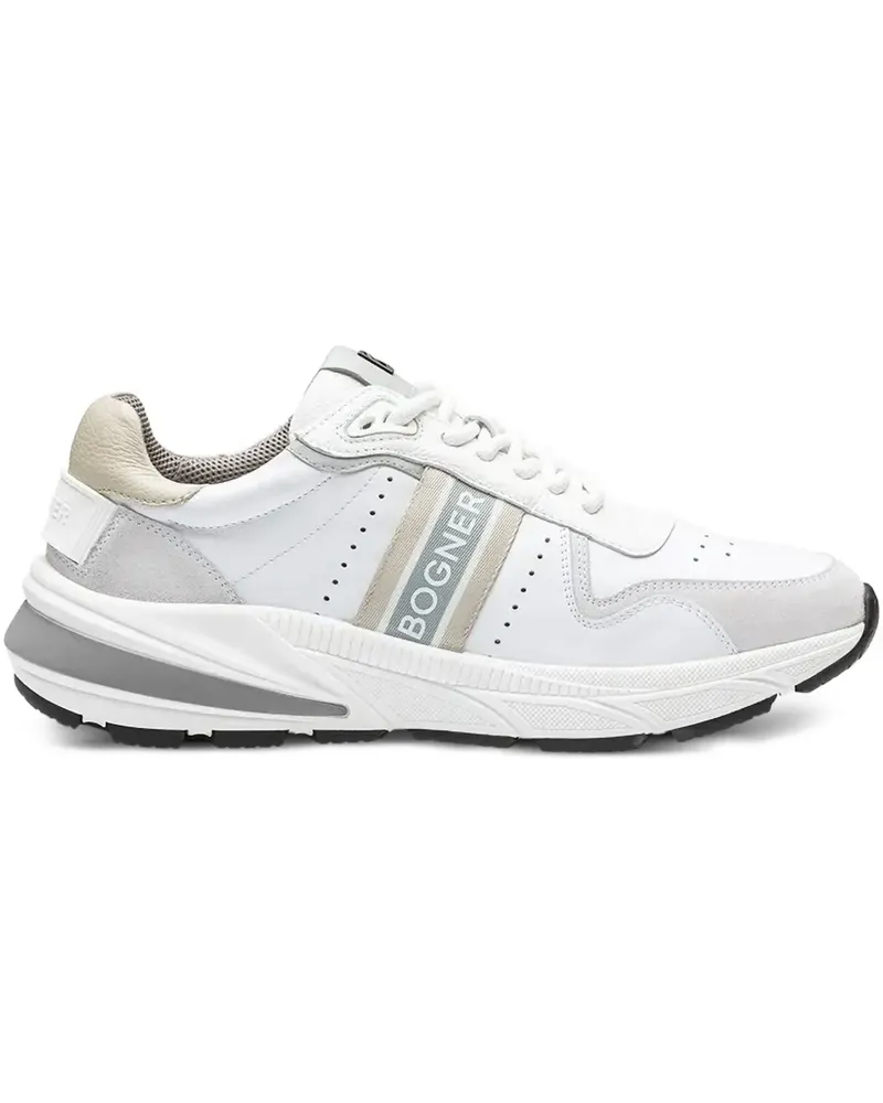 Bogner Gestreifte Sneakers - Weiß Weiß