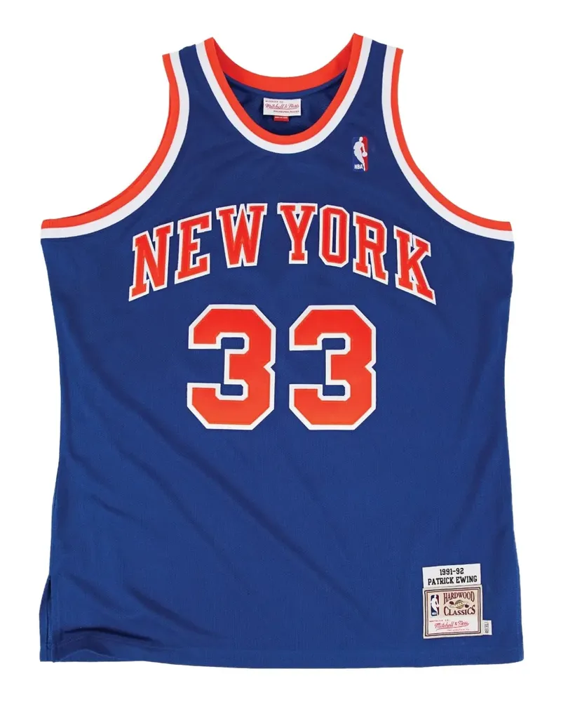 Mitchell & Ness Authentic Road NBA NY Knicks 91 Patrick Ewing Weste - Rot Rot
