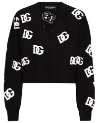 Dolce & Gabbana Cardigan mit Logo-Stickerei Schwarz