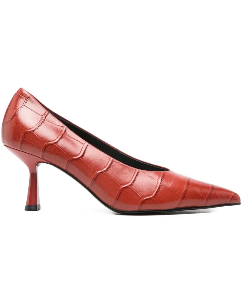 Bibi Lou 70mm croc-effect pumps - Rot Rot