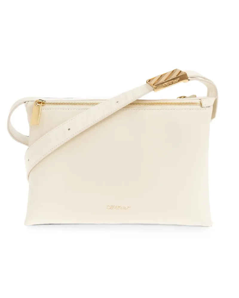 OFF-WHITE Sandbag 404 leather shoulder bag - Nude Nude