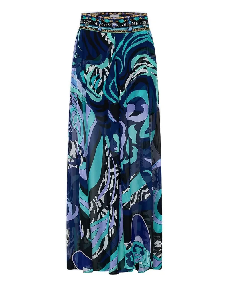 Camilla Vividly Venice wide-leg trousers - Blau Blau